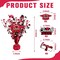 3 Pcs Graduation Table Centerpieces - Balloon Weight Centerpieces Blue Glitter Foil Graduate Cap Centerpieces for 2025 Graduation Party Table Decorations (red)